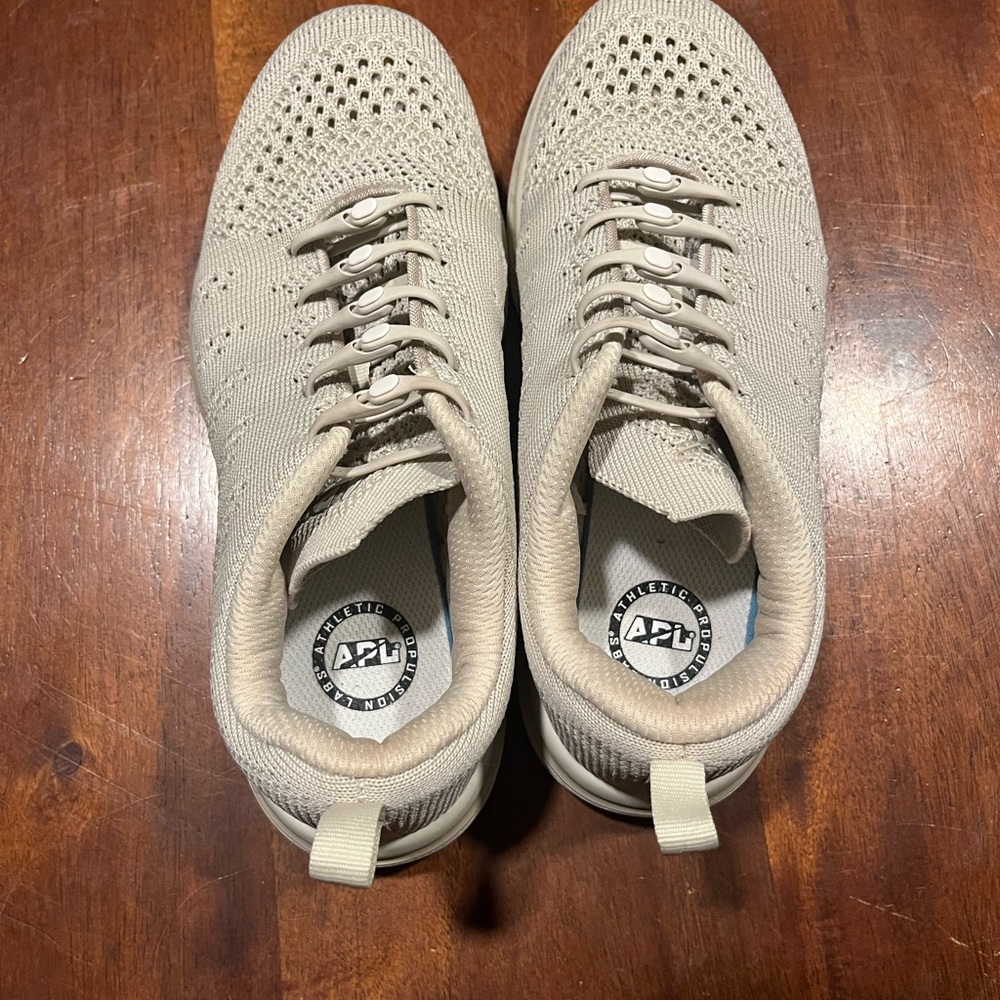 APL Light Tan Knit Sneakers